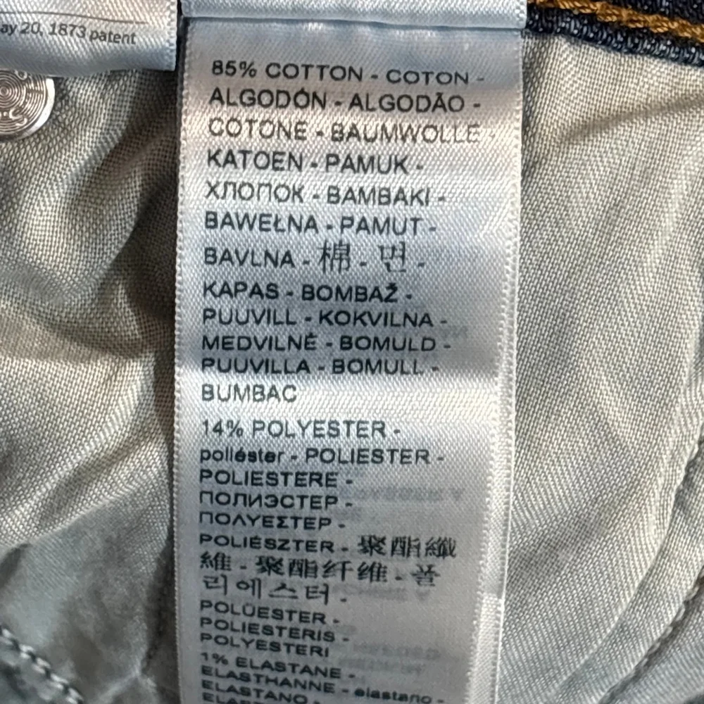 Levi's Blue Wedgie Straight Leg Jeans Women’s Size 24 Button Fly High Rise NWT